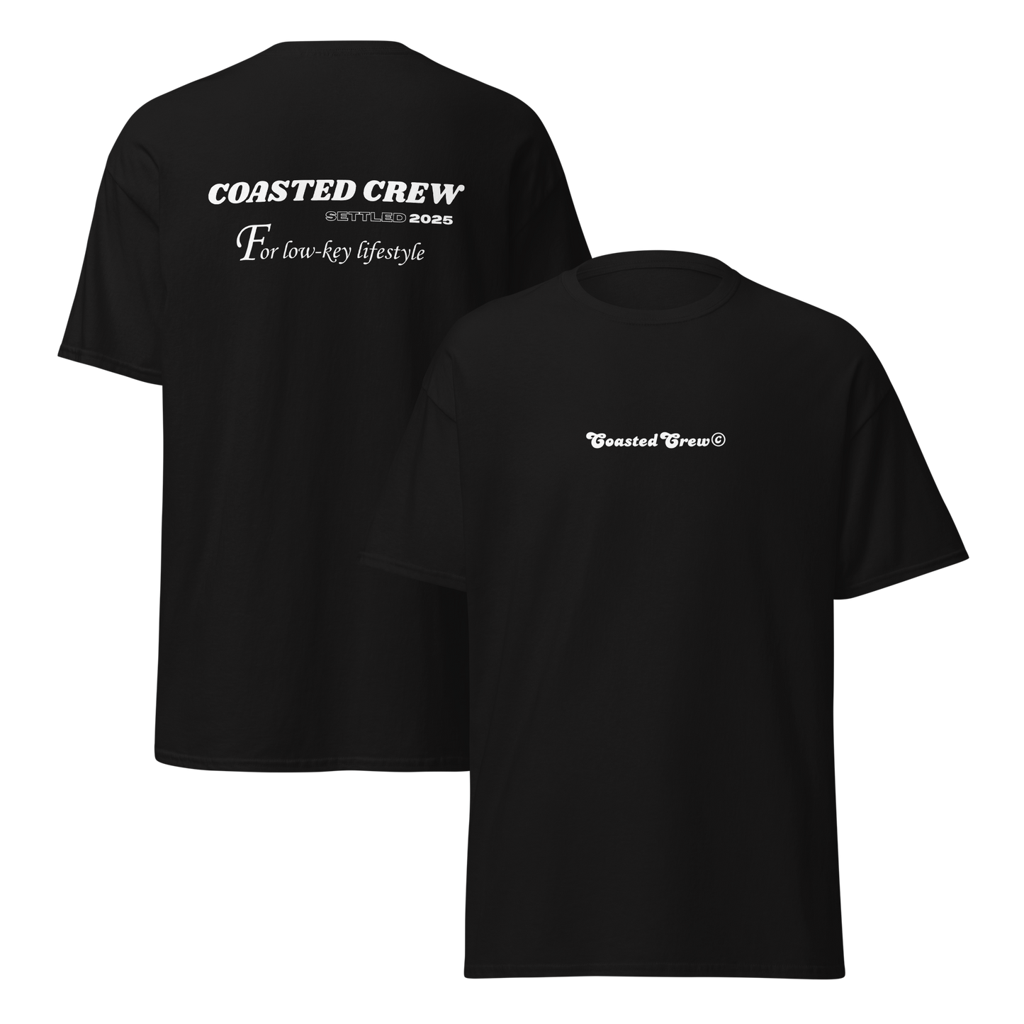 2025 LOW-KEY LIFESTYLE TEE BLACK & WHITE
