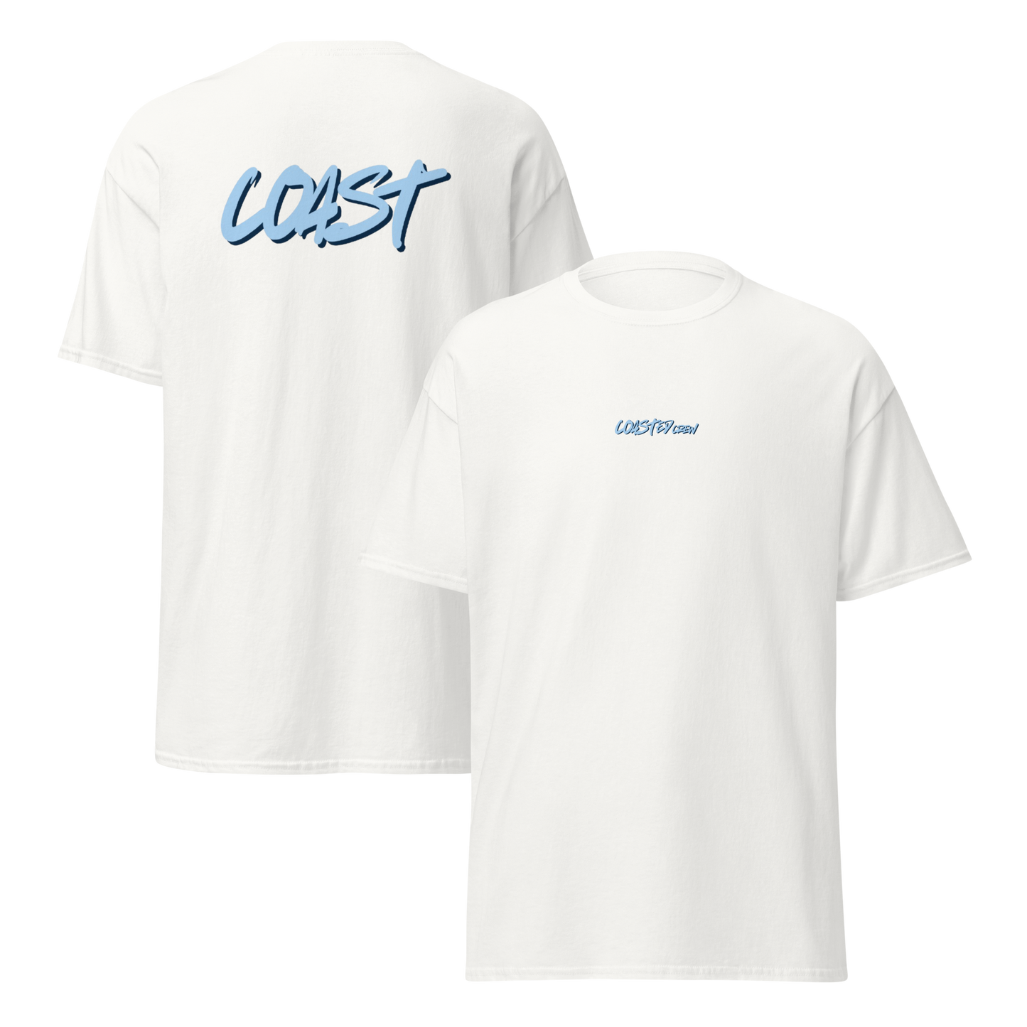 COAST TEE WHITE & BLUE
